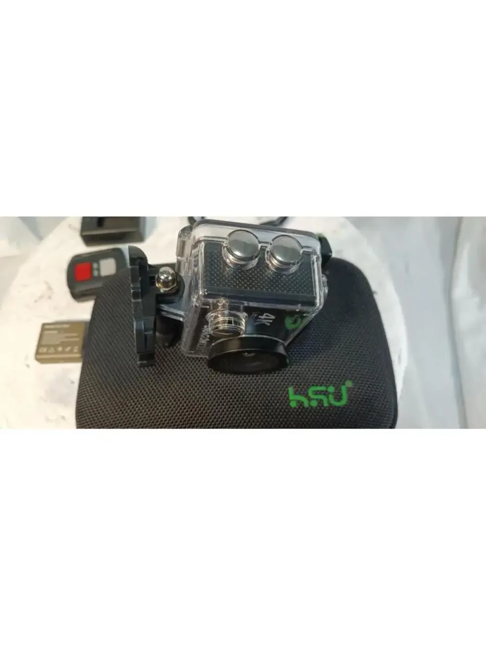 Dragon Touch Vision 3 4K Ultra HD Action Camera WiFi Waterproof Case Used